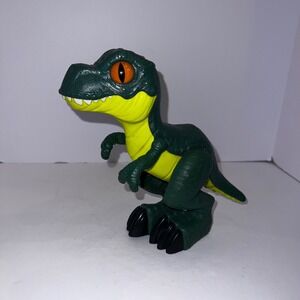 IMAGINEXT Jurassic World 9.5" T-Rex Dinosaur Figure – Large Orange Eyes, Moves